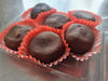 Dark Chocolate & Candied Papaya Wagashi (6pc) 黑巧密瓜和果子(6粒装)