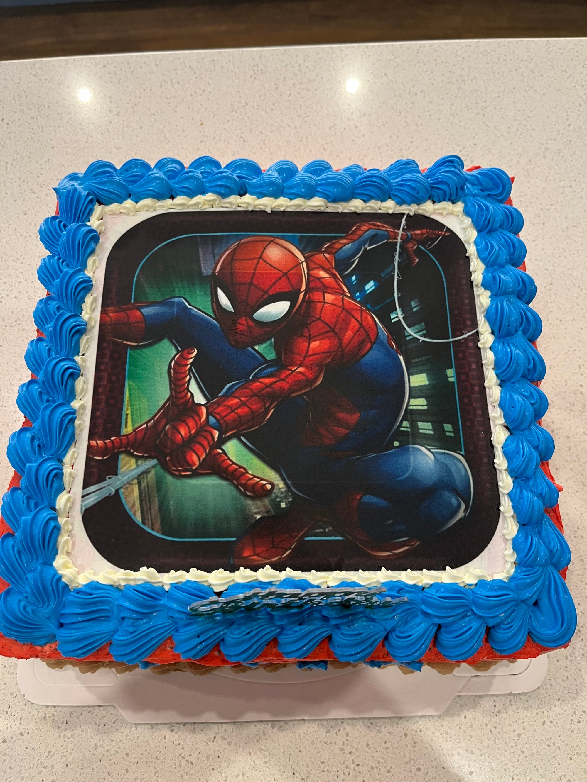 Spider-Man Image Cake 蜘蛛俠图片蛋糕 (Copy)