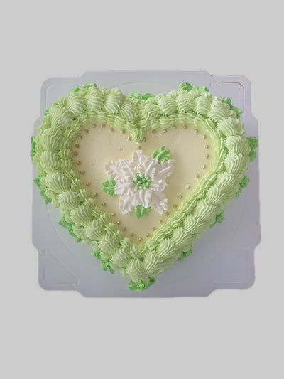 Heart Shape Vintage Cake 心形复古裱花蛋糕