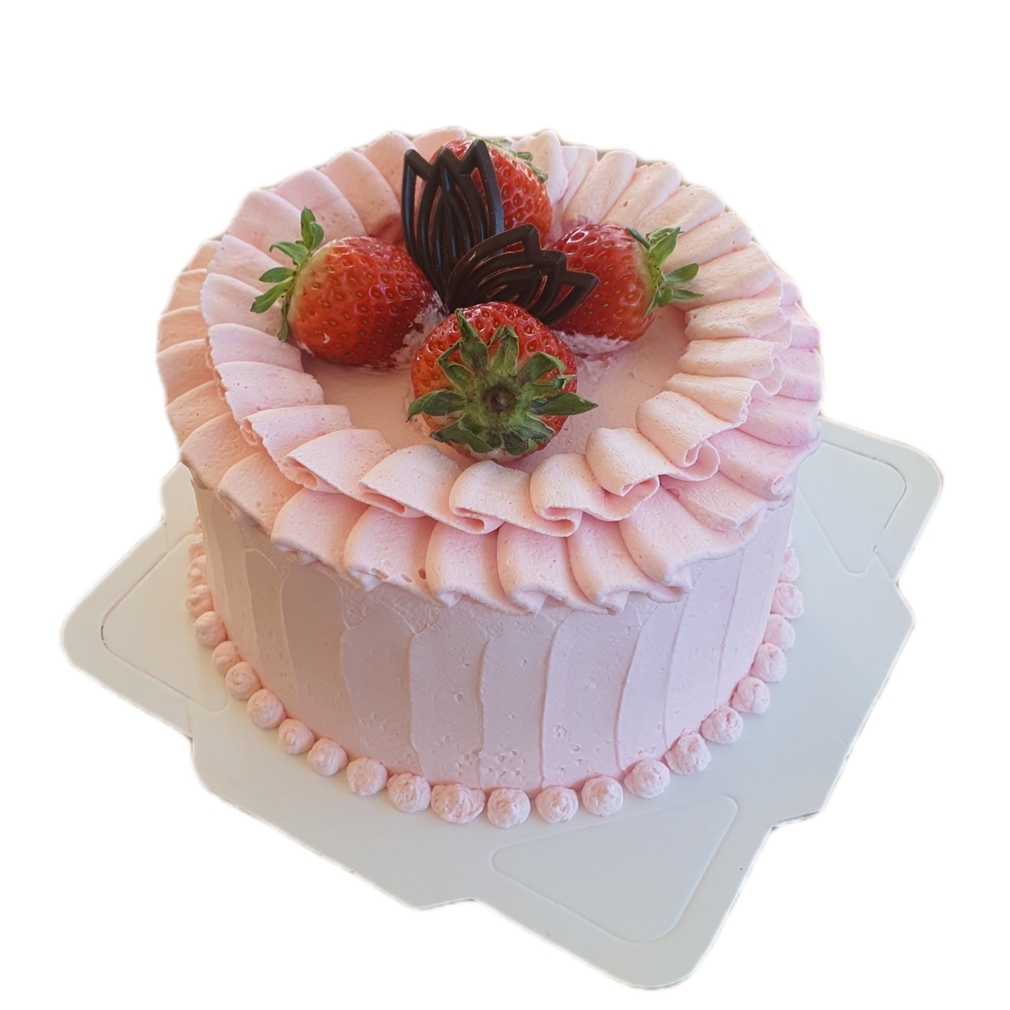 Strawberry Cream Cake (Design#2）草莓鲜奶油蛋糕