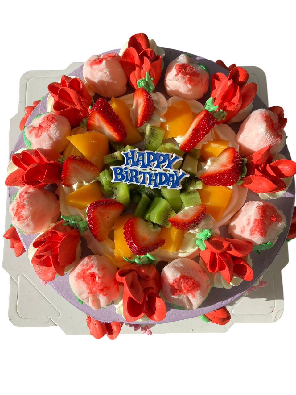 Colourful Longevity Peach Cake 五彩小壽桃蛋糕