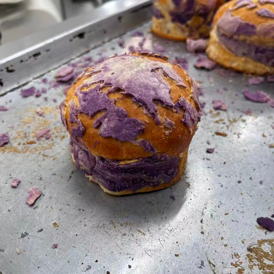 Taro Mochi Bun