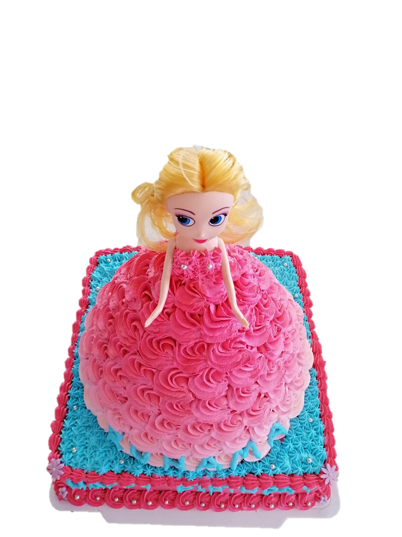 Pink doll cake – License Images – 371548 ❘ StockFood