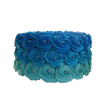 Blue Ombre Rose Cake 渐变蓝色玫瑰蛋糕