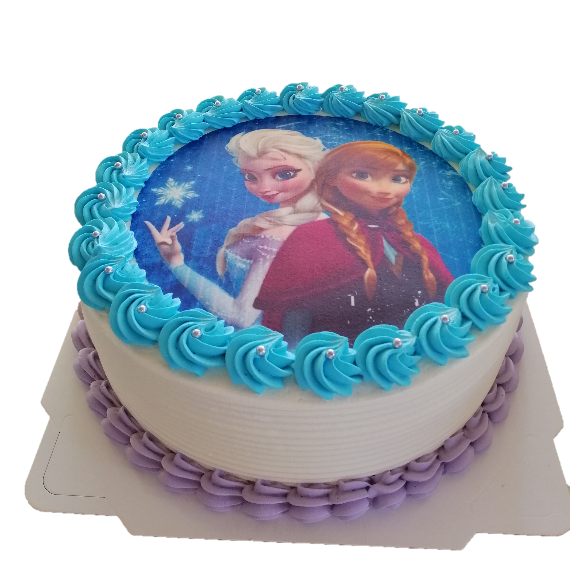 Frozen - Elsa Theme Two Tier Cake