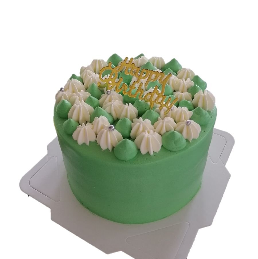 Green tea cake (Design #1)抹茶蛋糕