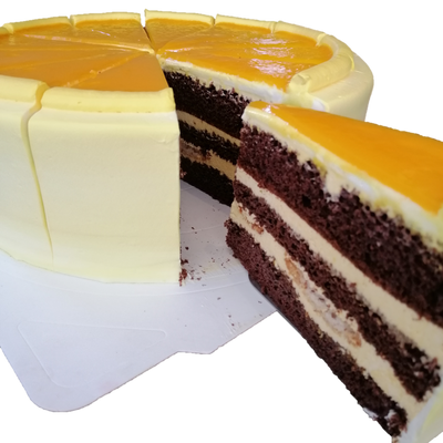 Mango & Chocolate Cake (Design #2) 芒果巧克力蛋糕