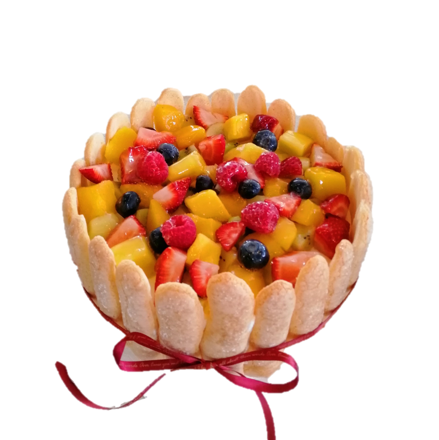 Summer Fruit Charlotte Cake 夏洛特蛋糕