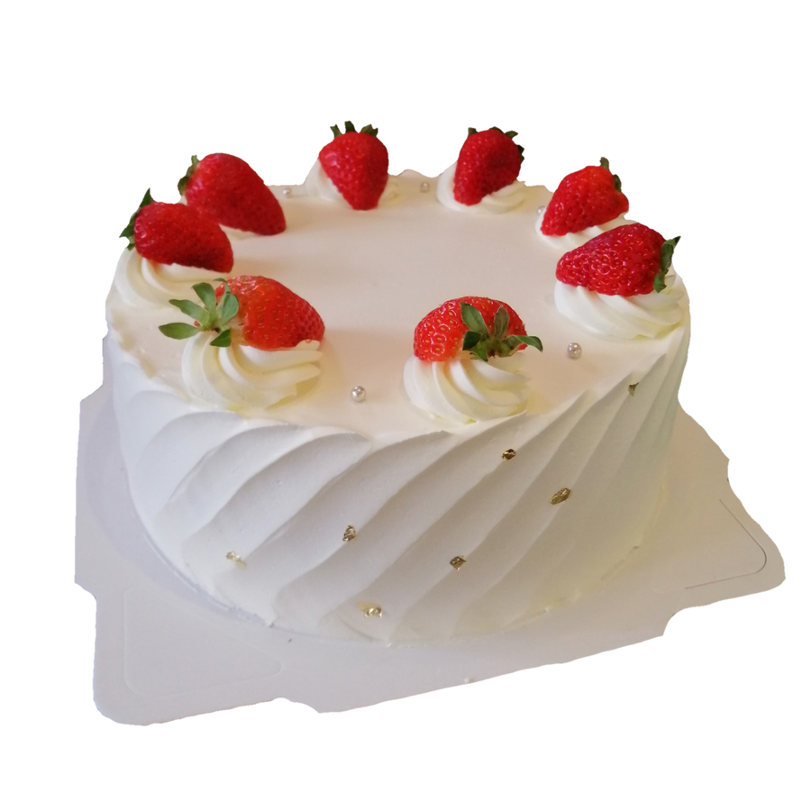 Strawberry Cream Cake (Design#3) 草莓鲜奶油蛋糕