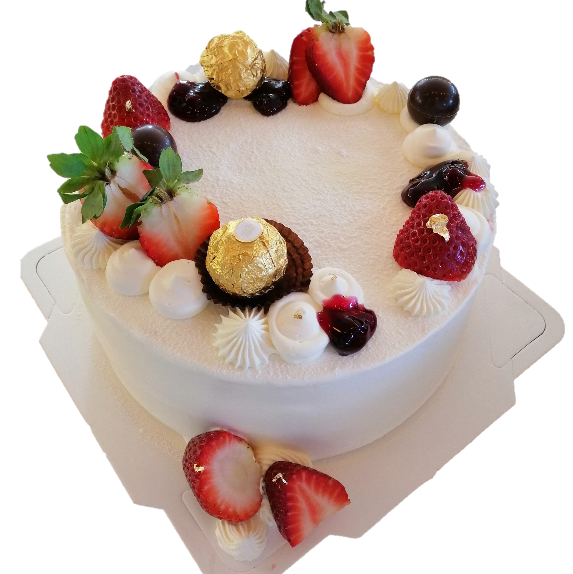 Buy Round Strawberry Cream Cake-Scrumptious Strawberry Cake