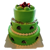 THREE-TIER GREEN THEMED CAKE 三层绿色蛋糕