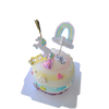 Unicorn themed cake (ball shape) 球形彩虹独角兽蛋糕