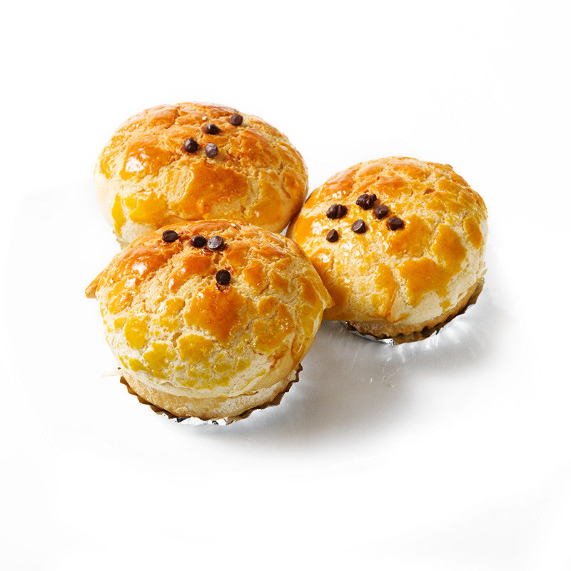 Custard Pineapple Bun 奶黄菠萝包