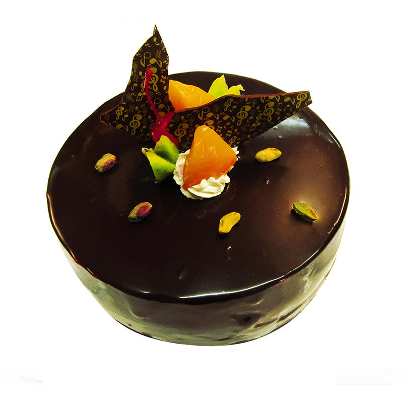 Pistachio chestnut chocolate opera style cake - Recipe Petitchef