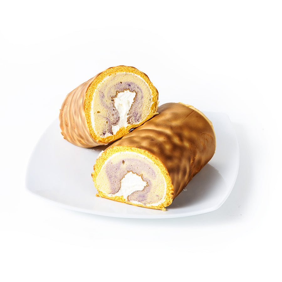 Taro Tiger Skin Cake Roll 香芋虎皮卷