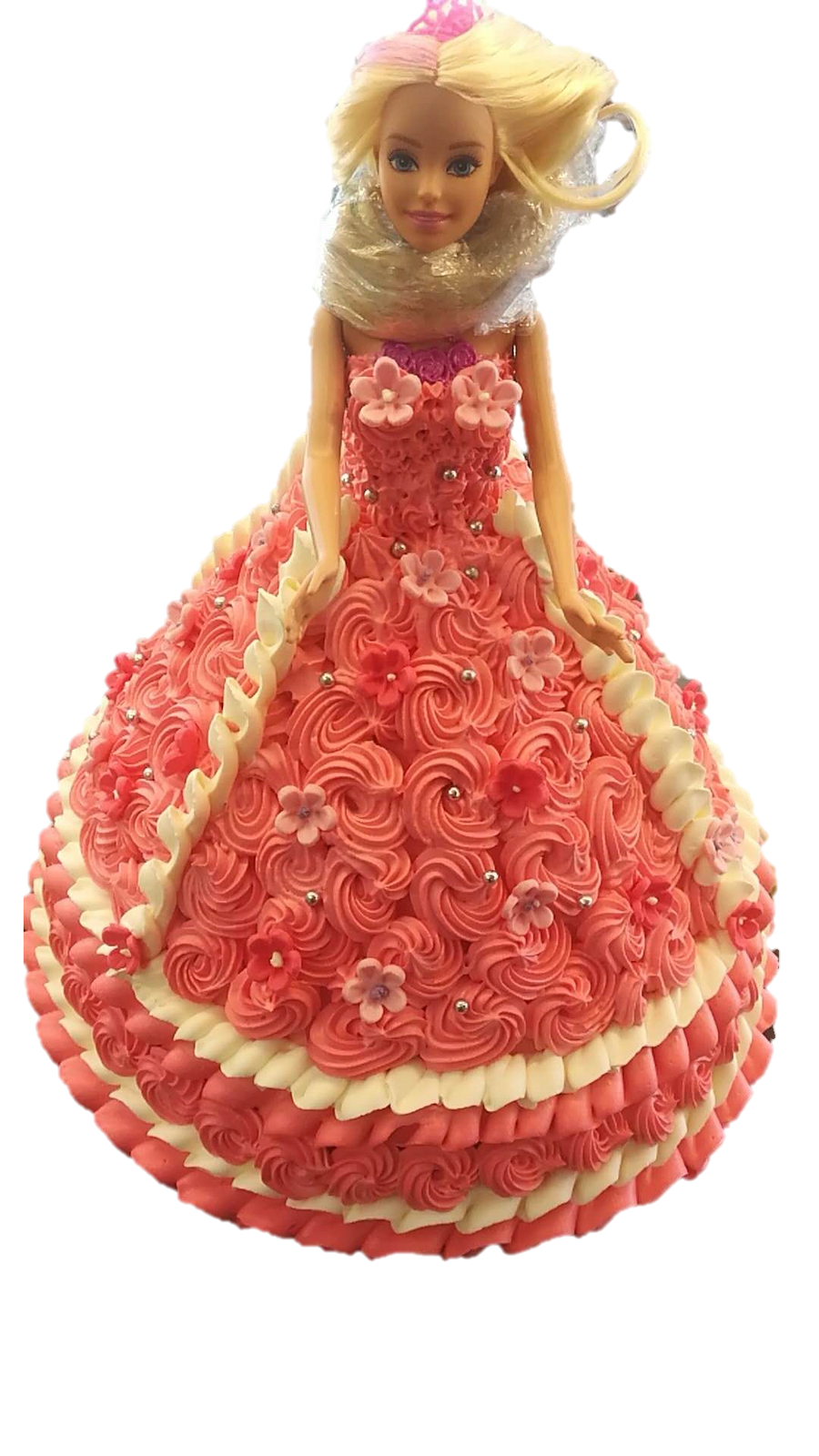 Pink Barbie Doll Cake 粉红芭比娃娃蛋糕